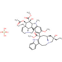 143-67-9 Vinblastine sulfate chemical structure