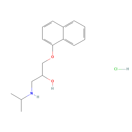 318-98-9 Propranolol hydrochloride chemical structure