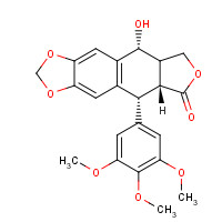 518-28-5 (5R,5aR,8aR,9R)-5,8,8a,9-Tetrahydro-9-hydroxy-5-(3,4,5-trimethoxyphenyl)-furo(3',4':6,7)naphtho[2,3-d]-1,3-dioxol-6(5aH)-one chemical structure