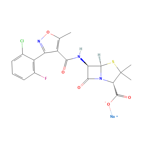 1847-24-1 Flucloxacillin sodium chemical structure