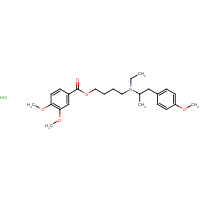 2753-45-9 Mebeverine hydrochloride chemical structure