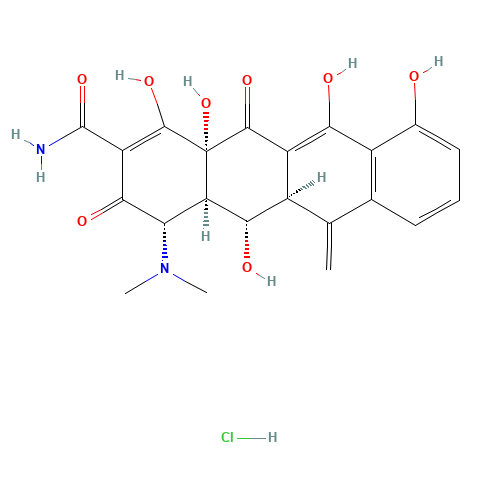 3963-95-9 Metacycline hydrochloride chemical structure