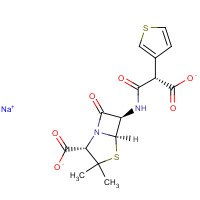 4697-14-7 Ticarcillin disodium salt chemical structure