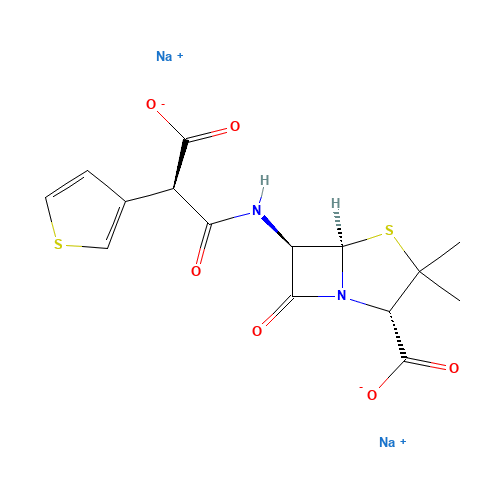 4697-14-7 Ticarcillin disodium salt chemical structure