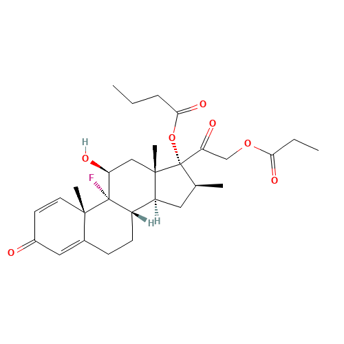 5534-02-1 BETAMETHASONE BUTYRATE PROPIONATE chemical structure