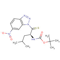 214750-70-6 BOC-THIONOLEU-1-(6-NITRO)BENZOTRIAZOLIDE chemical structure