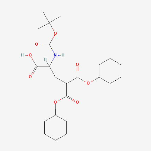 125811-09-8 N-Boc-γ,γ'-dicyclohexyl-D,L-carboxyglutamic acid chemical structure