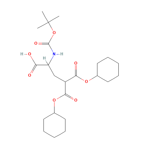 125811-09-8 N-Boc-γ,γ'-dicyclohexyl-D,L-carboxyglutamic acid chemical structure