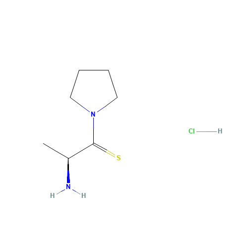 184360-52-9 (S)-2-Amino-1-(pyrrolidin-1-yl)propane-1-thione hydrochloride chemical structure