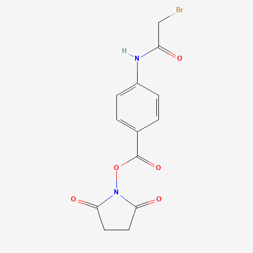 94987-16-3 N-succinimidyl ((bromoacetyl)amino)benzoate chemical structure