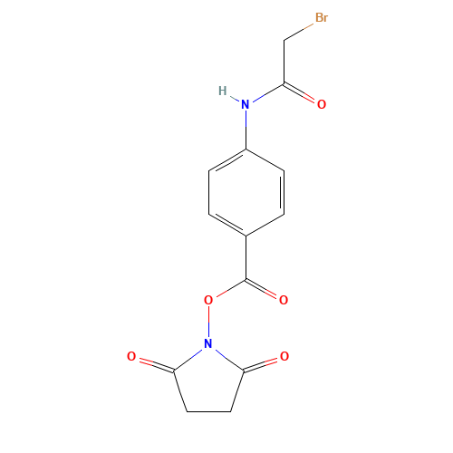 94987-16-3 N-succinimidyl ((bromoacetyl)amino)benzoate chemical structure