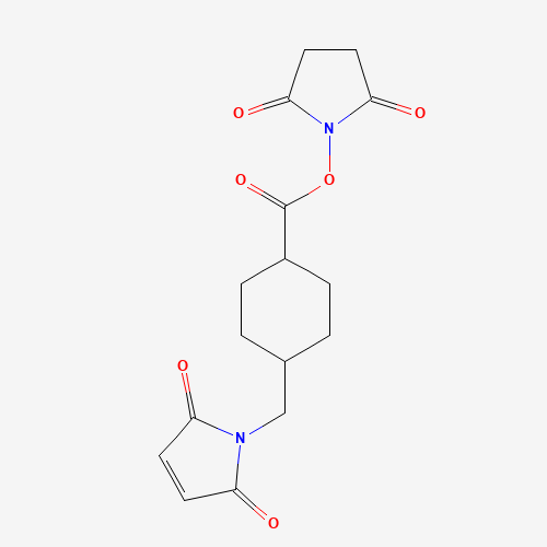 64987-85-5 N-Succinimidyl 4-(N-maleimidomethyl)cyclohexane-1-carboxylate chemical structure