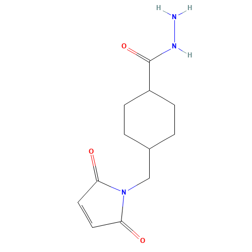 181148-00-5 4-(MALEIMIDOMETHYL)CYCLOHEXANE-1-CARBOXYL-HYDRAZIDE,TRIFLUOROACETIC ACID chemical structure