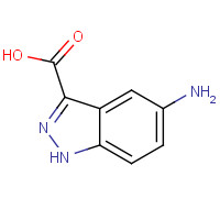 78155-77-8 5-AMINO-1H-INDAZOLE-3-CARBOXYLIC ACID chemical structure
