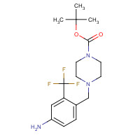 859027-30-8 4-(4-Boc-piperazin-1-yl-methyl)-2-trifluoromethylaniline chemical structure