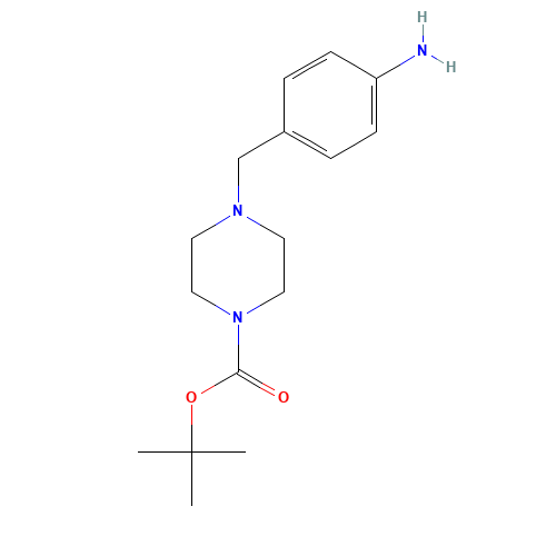 304897-49-2 4-(4-Aminobenzyl)piperazine-1-carboxylic acid tert-butyl ester chemical structure