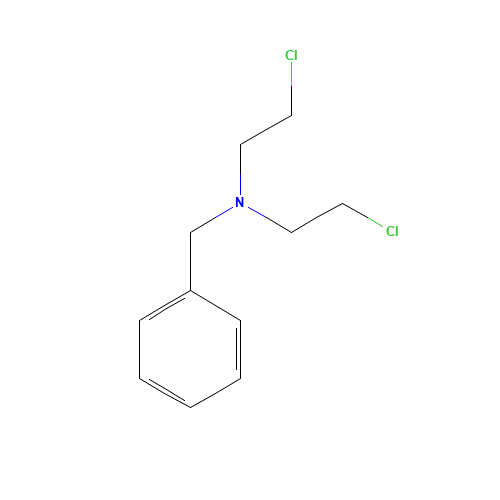 55-51-6 N,N-BIS(2-CHLOROETHYL)BENZENEMETHANAMINE chemical structure