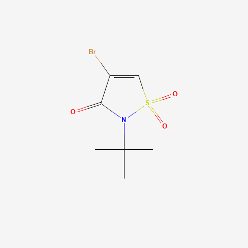 126623-65-2 4-Bromo-2-tert-butyl-1,1-dioxo-1,2-dihydroisothiazol-3-one chemical structure