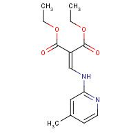 19056-88-3 ((4-METHYL-2-PYRIDYLAMINO)METHYLIDENE)MALONIC ACID DIETHYL ESTER chemical structure