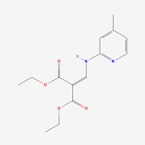 19056-88-3 ((4-METHYL-2-PYRIDYLAMINO)METHYLIDENE)MALONIC ACID DIETHYL ESTER chemical structure
