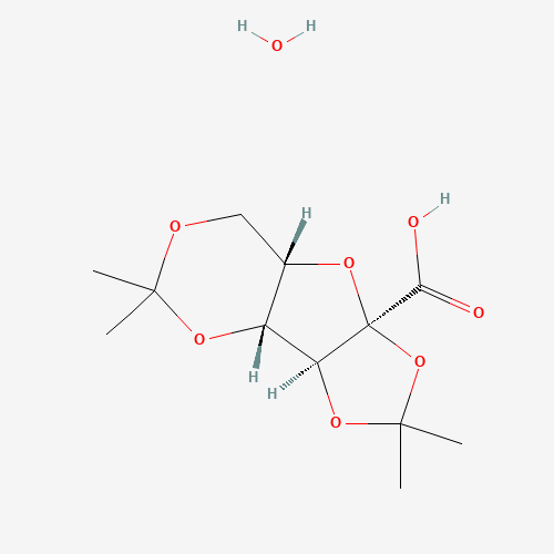 68539-16-2 (-)-Diacetone-2-keto-L-gulonic acid monohydrate chemical structure