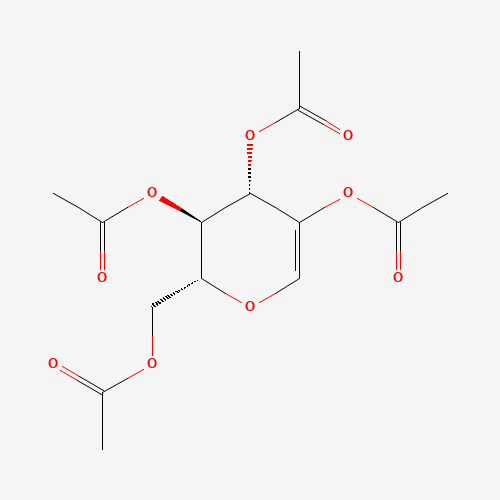 3366-47-0 2,3,4,5-TETRA-O-ACETYL-1-DEOXY-D-ARABINO-HEX-1-ENOPYRANOSE, chemical structure