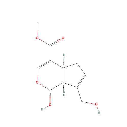 6902-77-8 1,4a,5,7a-Tetrahydro-1-hydroxy-7-(hydroxymethyl)-cyclopenta(c)pyran-4-carboxylic acid methyl ester chemical structure