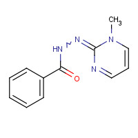 91560-09-7 (1-Methyl-2(1H)-pyrimidinylidene)hydrazide benzoic acid chemical structure