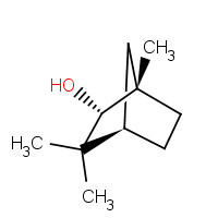 470-08-6 (1S,2R,4R)-1,3,3-Trimethyl-bicyclo[2.2.1]heptan-2-ol chemical structure