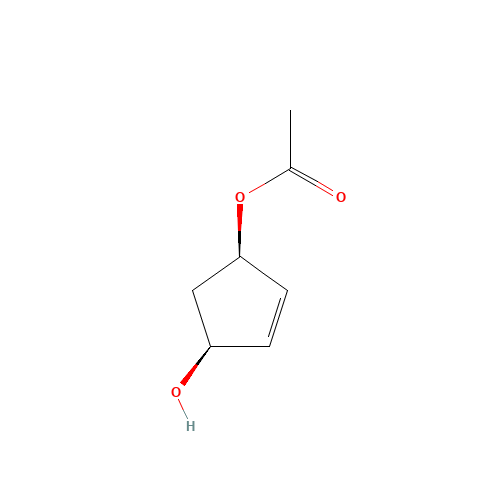 60410-16-4 (1R,3S)-4-CYCLOPENTENE-1,3-DIOL 1-ACETATE chemical structure