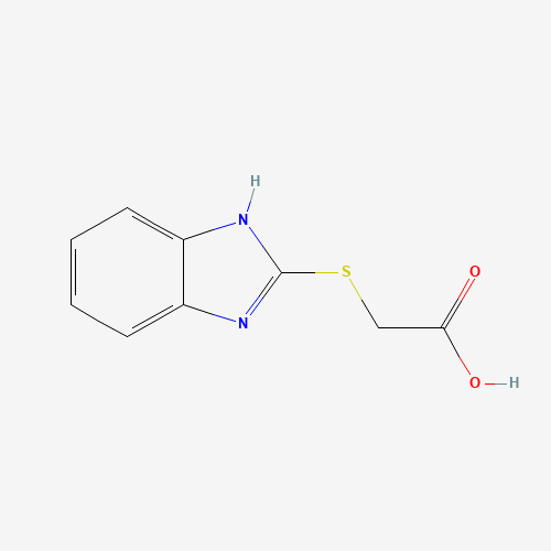 3042-00-0 (2-BENZIMIDAZOLYLTHIO)ACETIC ACID chemical structure