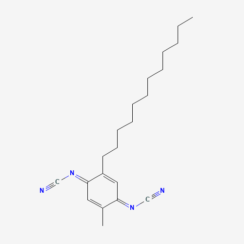 121720-46-5 (2-Dodecyl-5-methyl-2,5-cyclohexadiene-1,4-diylidene) bis-cyanamide chemical structure