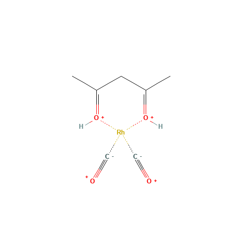 14874-82-9 Dicarbonylacetylacetonato rhodium(I) chemical structure