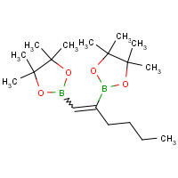 185427-48-9 (E)-1-HEXENE-1,2-DIBORONIC ACID BIS(PINACOL) ESTER chemical structure