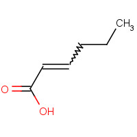 13419-69-7 trans-2-Hexenoic acid chemical structure