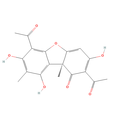 7562-61-0 (+)-Usniacin chemical structure