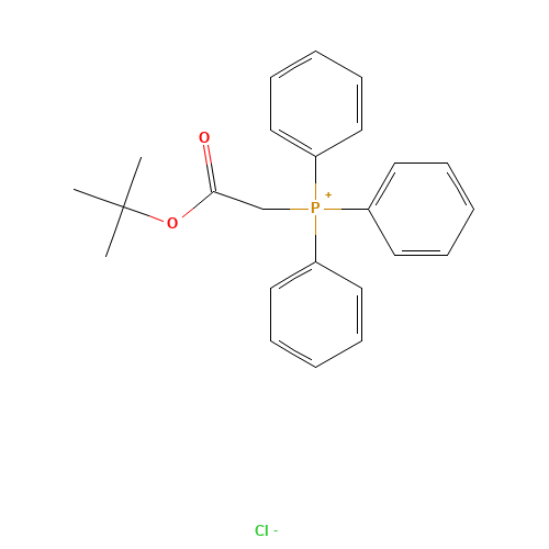 35000-37-4 (TERT-BUTOXYCARBONYLMETHYL)TRIPHENYLPHOSPHONIUM CHLORIDE chemical structure