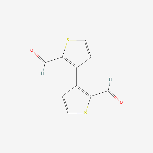 40306-89-6 [3,3'-Bithiophene]-2,2'-dicarboxaldehyde chemical structure