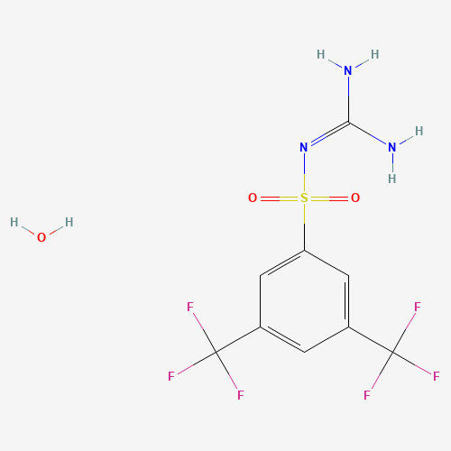 306935-08-0 ([AMINO(IMINO)METHYL]AMINO)[3,5-DI(TRIFLUOROMETHYL)PHENYL]DIOXO-LAMBDA6-SULFANE HYDRATE chemical structure