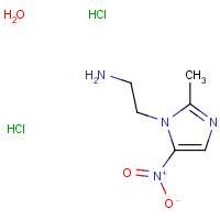 49575-10-2 1-(2-AMINOETHYL)-2-METHYL-5-NITROIMIDAZOLE DIHYDROCHLORIDE MONOHYDRATE chemical structure