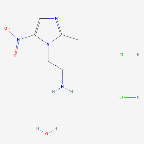 49575-10-2 1-(2-AMINOETHYL)-2-METHYL-5-NITROIMIDAZOLE DIHYDROCHLORIDE MONOHYDRATE chemical structure