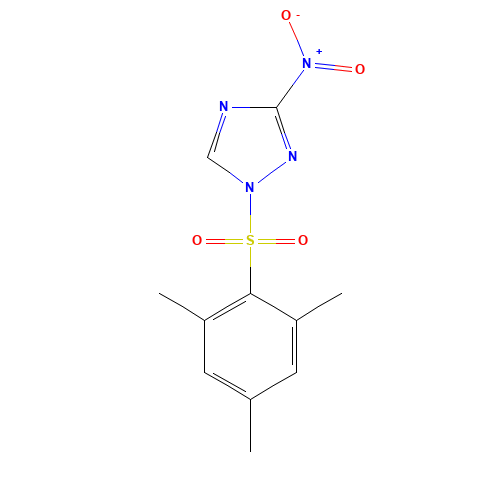 74257-00-4 1-(Mesitylene-2-sulfonyl)-3-nitro-1,2,4-triazole chemical structure
