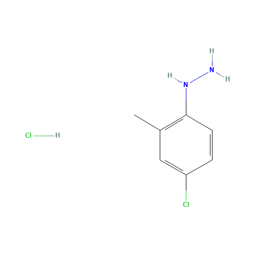 19690-59-6 1-(4-CHLORO-2-METHYLPHENYL)HYDRAZINE HYDROCHLORIDE chemical structure