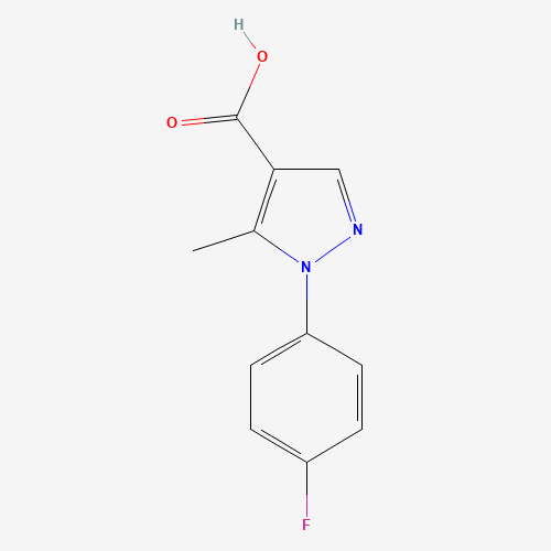 217073-76-2 1-(4-FLUOROPHENYL)-5-METHYL-1H-PYRAZOLE-4-CARBOXYLIC ACID chemical structure