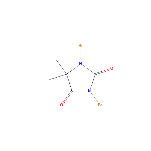 77-48-5 1,3-Dibromo-5,5-dimethylhydantoin chemical structure