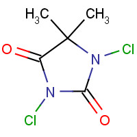 118-52-5 1,3-Dichloro-5,5-dimethylhydantoin chemical structure