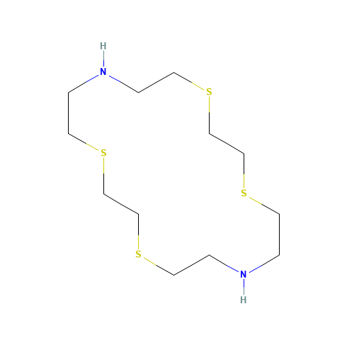 20934-69-4 1,4,10,13-TETRATHIA-7,16-DIAZACYCLOOCTADECANE chemical structure