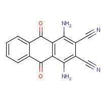 81-41-4 1,4-DIAMINO-2,3-DICYANO-9,10-ANTHRAQUINONE chemical structure