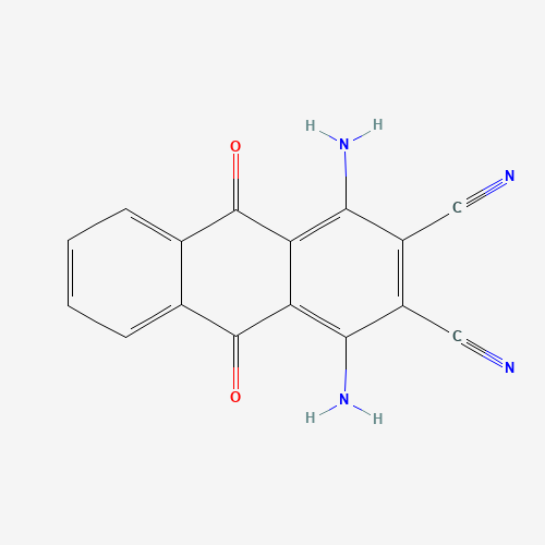 81-41-4 1,4-DIAMINO-2,3-DICYANO-9,10-ANTHRAQUINONE chemical structure