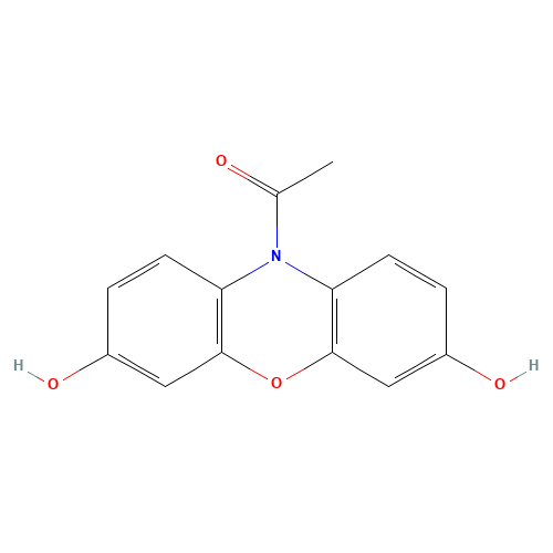 119171-73-2 10-ACETYL-3,7-DIHYDROXYPHENOXAZINE chemical structure